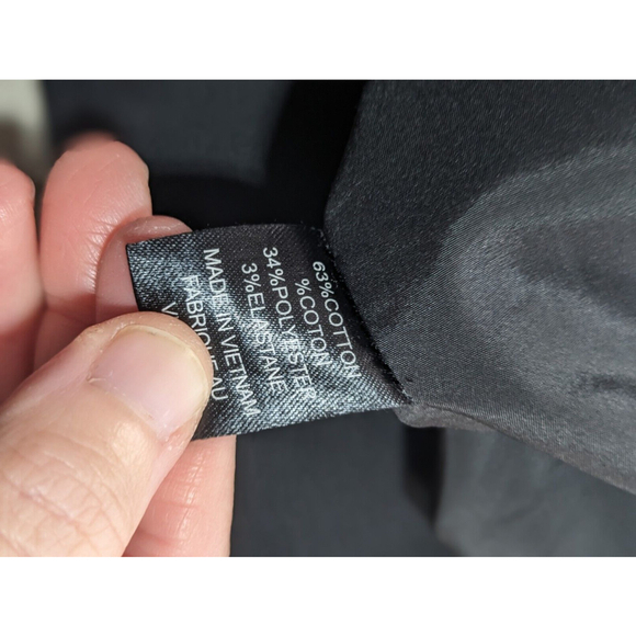 Tahari Dress Skirt Womens 10 Black Pencil Knee Length Casual Stretch Cotton Blnd - Picture 3 of 7